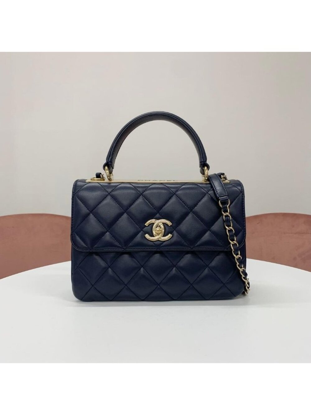 Chanel Trendy CC Lambskin CC Logo Shoulder Bag